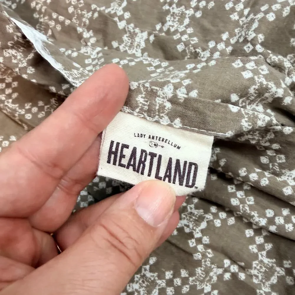 Lady Antebellum Heartland Patchwork Pillow Sham Standard Cotton Cabincore